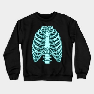 Rib Cage (Teal) Crewneck Sweatshirt